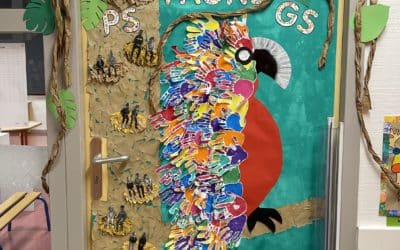 Décoration des portes de maternelle
