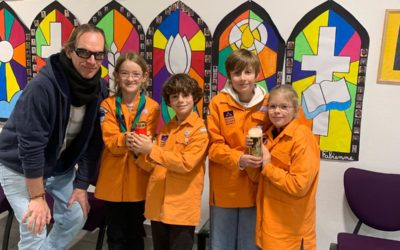 La lumière de Bethléem est dans notre école.